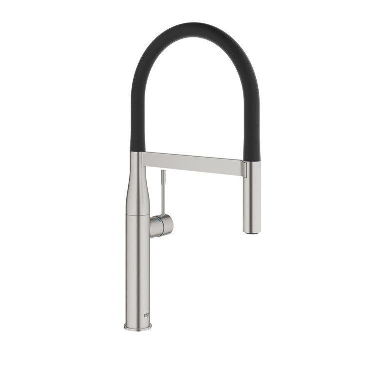 Grohe Essence New Einhebelmischer für Spüle, mit professioneller Brause, Super Steel Finish 30294DC0