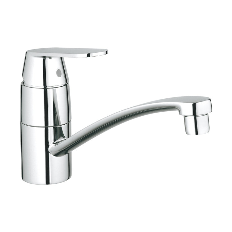 Grohe Einhandmischer H. 16 cm für Spüle, Unterfensterinstallation, mit schwenkbarem Auslauf, Chromoberfläche EUROSMART COSMOPOLITAN 31170000