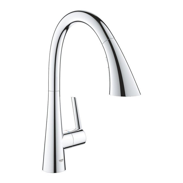 Grohe Einhebelmischer H. 40 cm für Spüle mit ausziehbarer Brause, Chromfinish ZEDRA 32294002