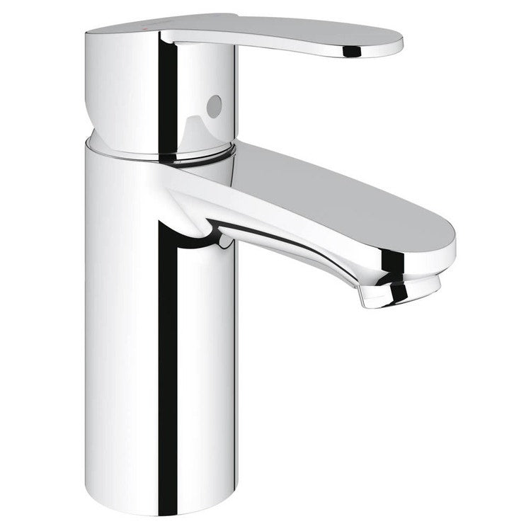 Grohe Einhandmischer H. 16 cm, für Waschbecken, mit Wassersparfunktion, ohne Ablauf, Chromoberfläche EUROSTYLE COSMOPOLITAN 3246820E