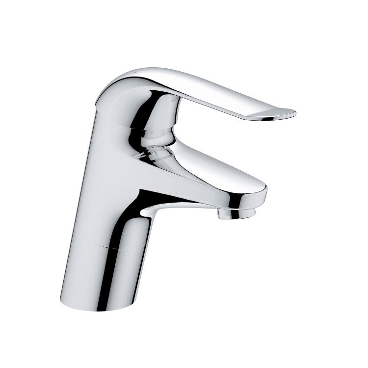 Grohe Einhebelmischer H. 17 cm, für Waschbecken, ohne Ablauf, mit einstellbarem Durchflussbegrenzer, Chromoberfläche EUROECO SPECIAL 32765000