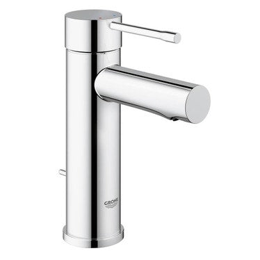 Grohe Einhebelmischer H. 17 cm, für Waschbecken, mit Ablauf, Chromoberfläche ESSENCE 32898001
