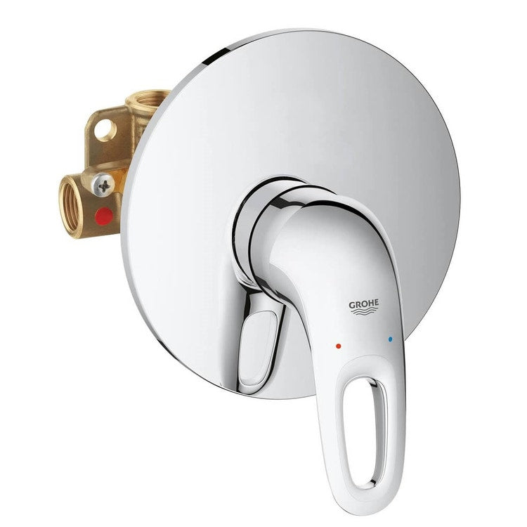 Grohe Einhebelmischer für Dusche, Unterputzkörper inklusive, Chromoberfläche EUROSTYLE 33635003