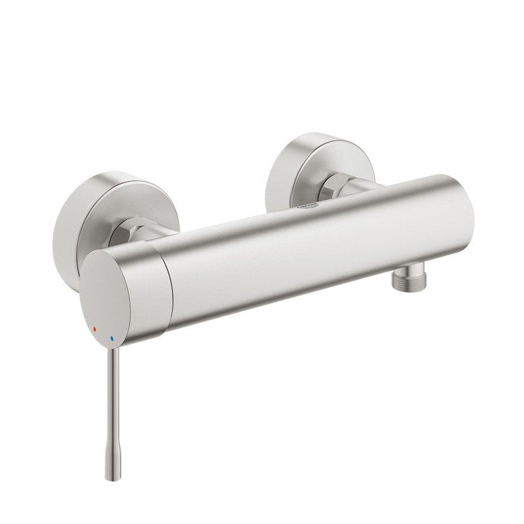 Grohe Essence New Einhandmischer für Dusche, Super Steel Oberfläche 33636DC1