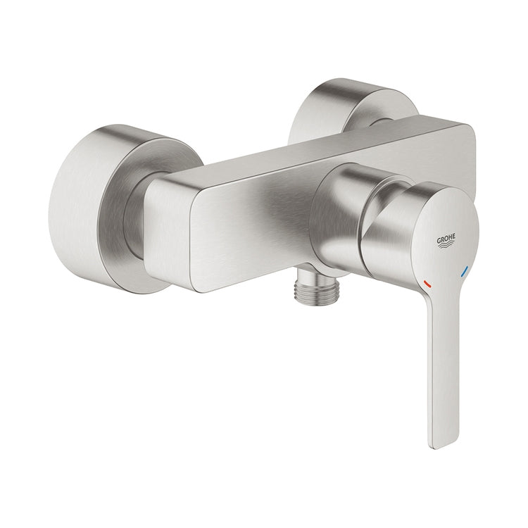 Grohe Einhebelmischer für Dusche, Super Steel satinierte Oberfläche LINEARE 33865DC1