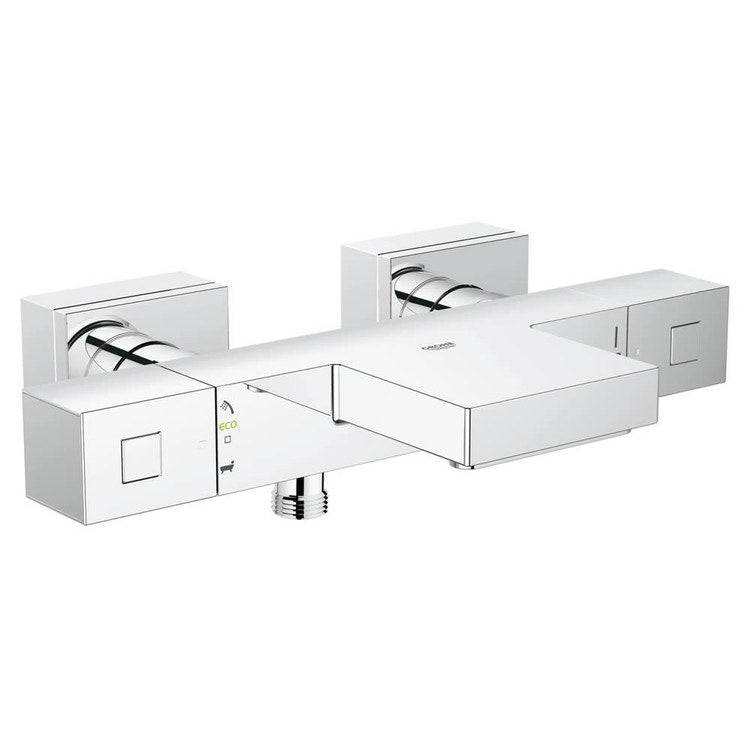 Grohe Wannen-Thermostat, Chromoberfläche GROHTHERM CUBE 34497000