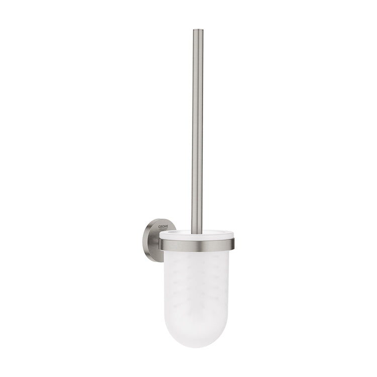 Grohe Toilettenbürstenhalter komplett, satiniertes Super Steel Finish ESSENTIALS 40374DC1