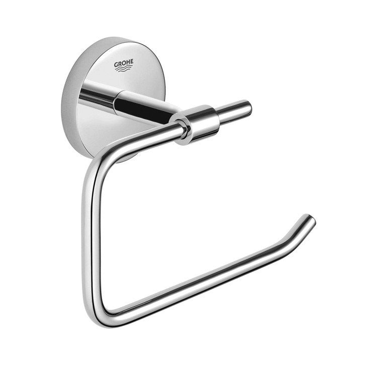 Grohe Rollenhalter aus Metall, ohne Deckel, Schraubbefestigung, Chromoberfläche BAU COSMOPOLITAN 40457001