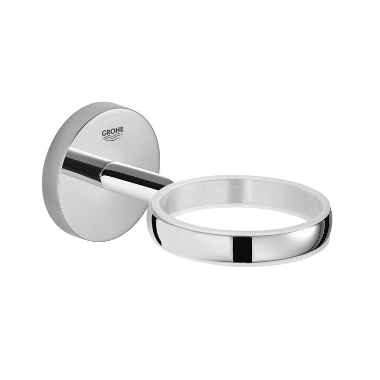 Grohe Metallhalter für Glas, Seifenschale oder Seifenspender, Chromoberfläche BAU COSMOPOLITAN 40585001