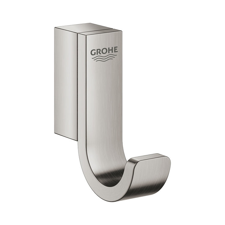 Grohe Einzelhaken mit verdeckter Befestigung, gebürstete Chromoberfläche SELECTION 41039DC0