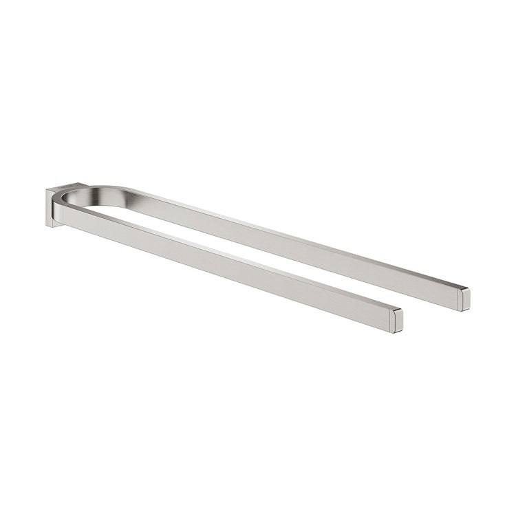 Grohe Doppel-Handtuchhalter, nicht drehbar, gebürstete Chromoberfläche SELECTION 41059DC0