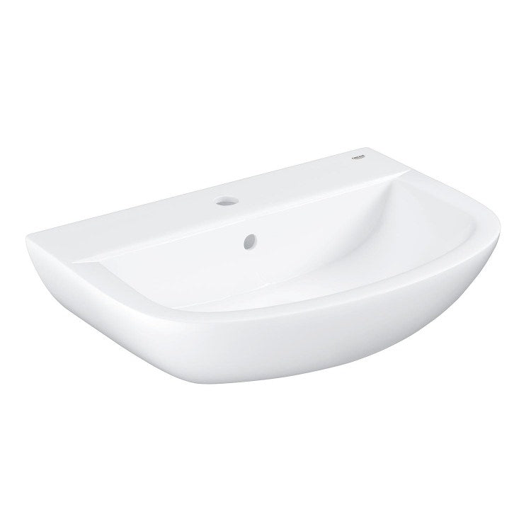Grohe Bau Ceramic Waschbecken 60 cm Einloch mit Überlauf, weiß 39421000