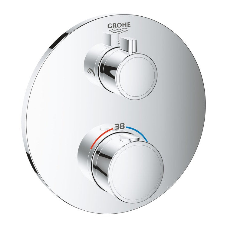 Grohe Thermostat-Duschmischer 2-Wege mit Umsteller, Chromoberfläche GROHTHERM 24076000