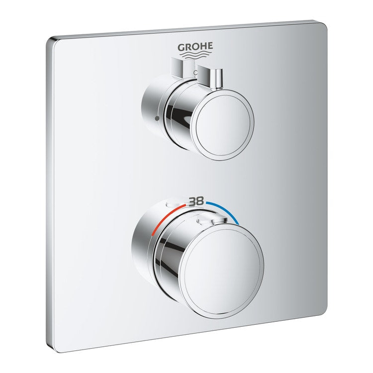 Grohe Einwege-Thermostatarmatur, Chromoberfläche GROHTHERM 24078000