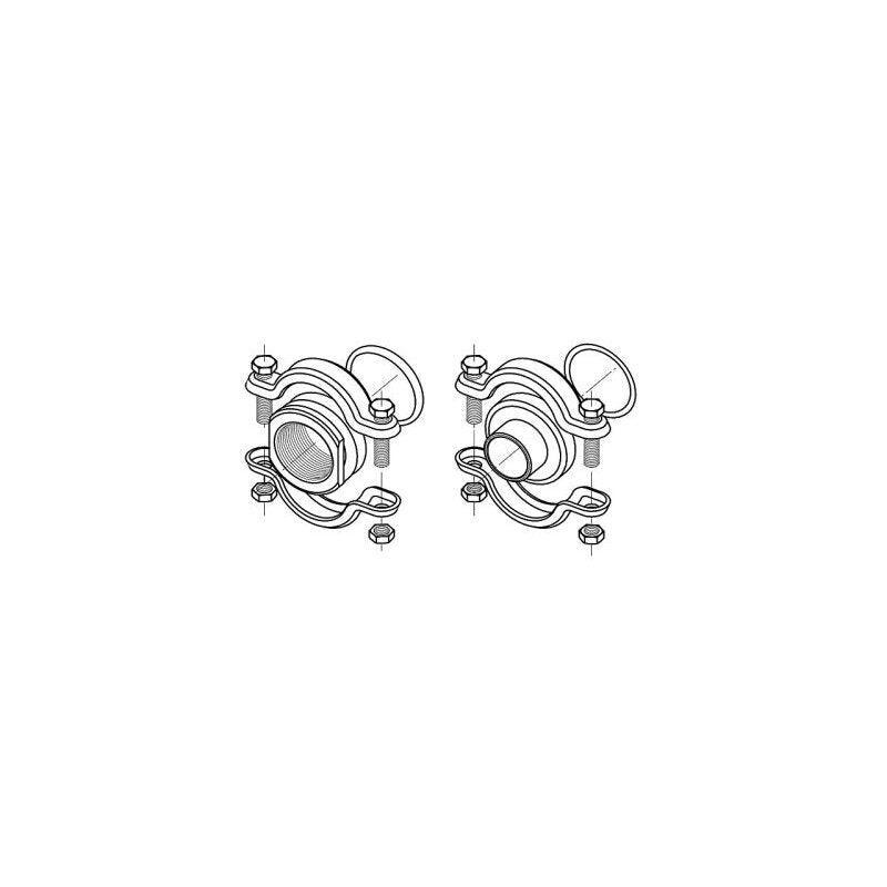 Grundfos CLAMP-Kupplung CRN1,3,5 Rp1 Viton - Zubehör für vert. Kreiselpumpen