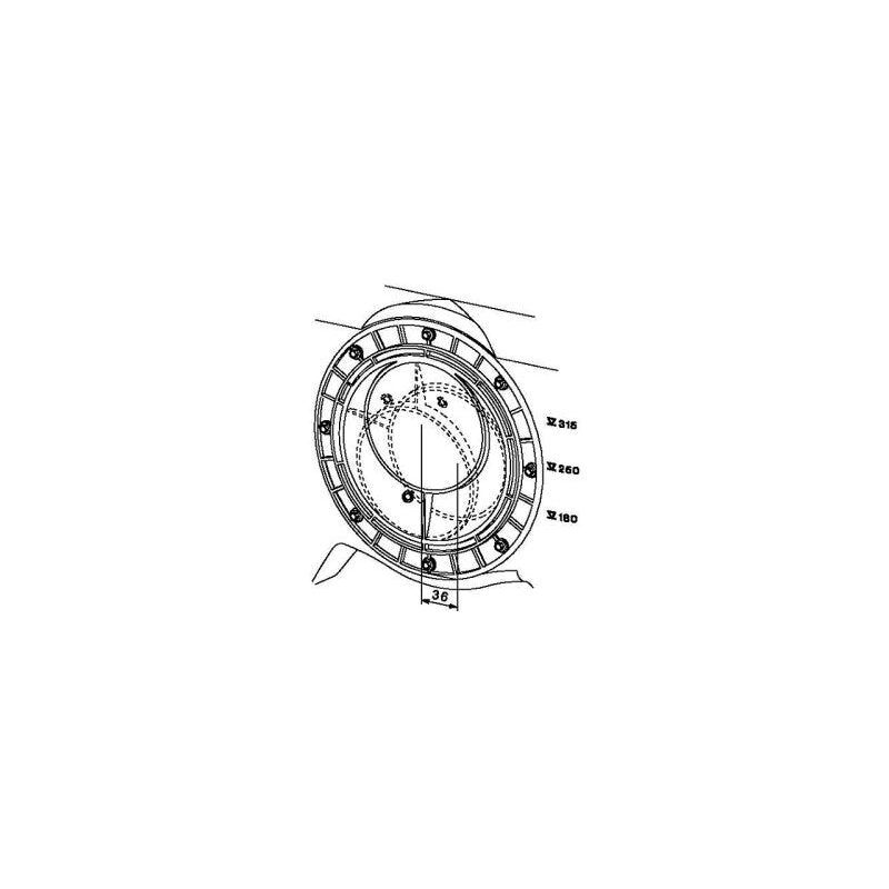 Grundfos Austausch-Drehflansch DN150 kpl. - Zubehör für Hebeanlagen