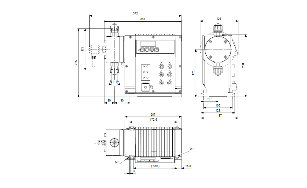 GRUNDFOS Digitale Dosierpumpe DDI 222 150-4 Art. 96684684