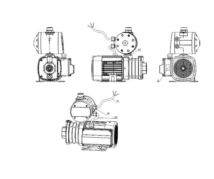 GRUNDFOS Druckerhöhungsanlage CMBE 1-4 Art. 97755481