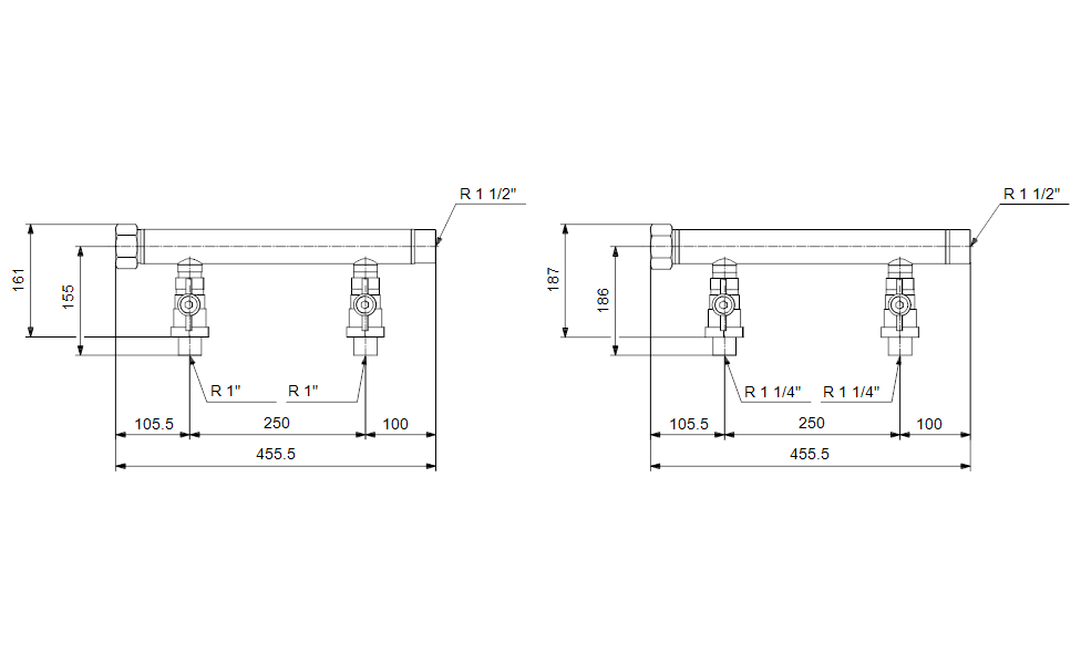 GRUNDFOS Druckerhöhungsanlage CMBE Twin manifold set Art. 99229453