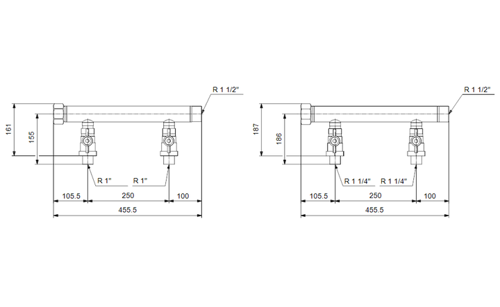 GRUNDFOS Druckerhöhungsanlage CMBE Twin manifold set Art. 99229453