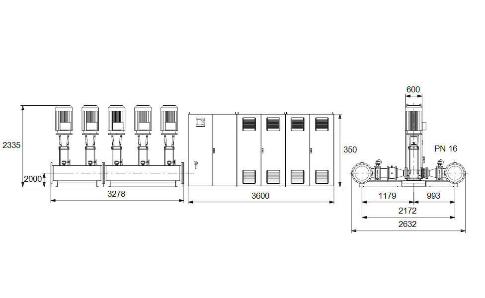 GRUNDFOS Druckerhöhungsanlage Hydro MPC-E 5 CR120-5-1 Art. 96941008