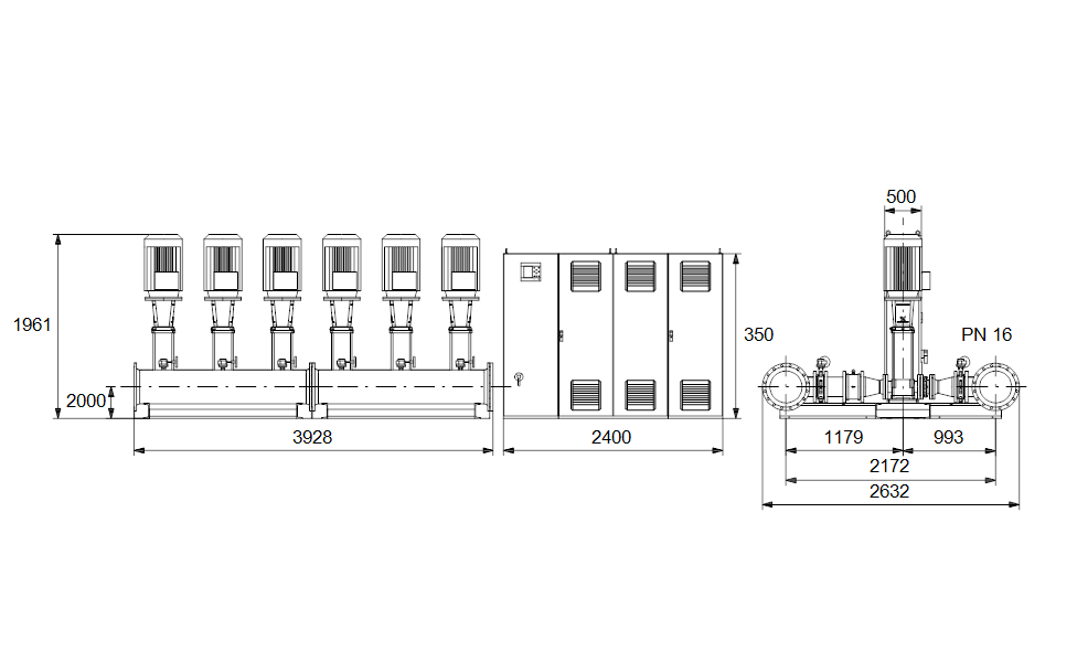 GRUNDFOS Druckerhöhungsanlage Hydro MPC-E 6 CR120-3 Art. 96941001