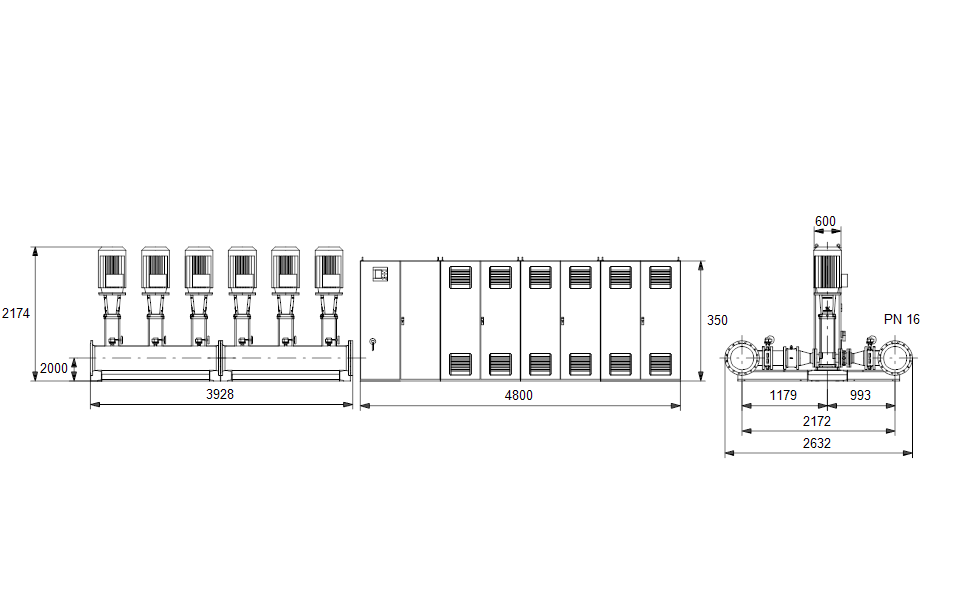 GRUNDFOS Druckerhöhungsanlage Hydro MPC-E 6 CR120-4-1 Art. 96941005