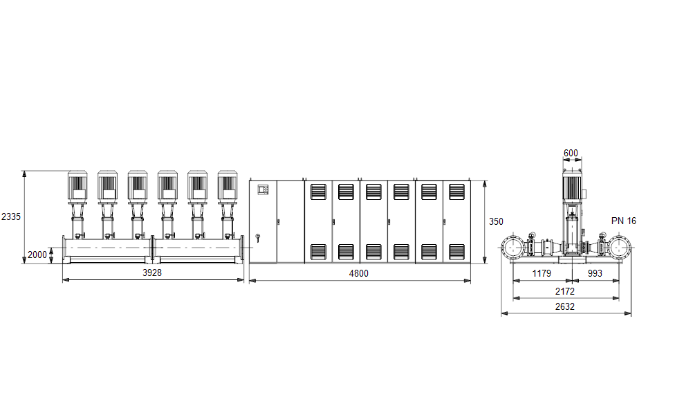 GRUNDFOS Druckerhöhungsanlage Hydro MPC-E 6 CR120-5-1 Art. 96941009