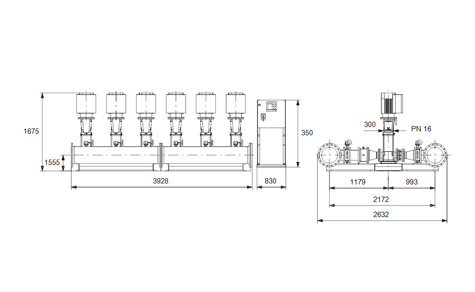 GRUNDFOS Druckerhöhungsanlage Hydro MPC-E 6 CRE120-2-1 Art. 96940995