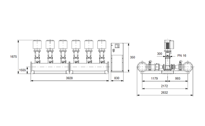 GRUNDFOS Druckerhöhungsanlage Hydro MPC-E 6 CRE120-2-1 Art. 96940995