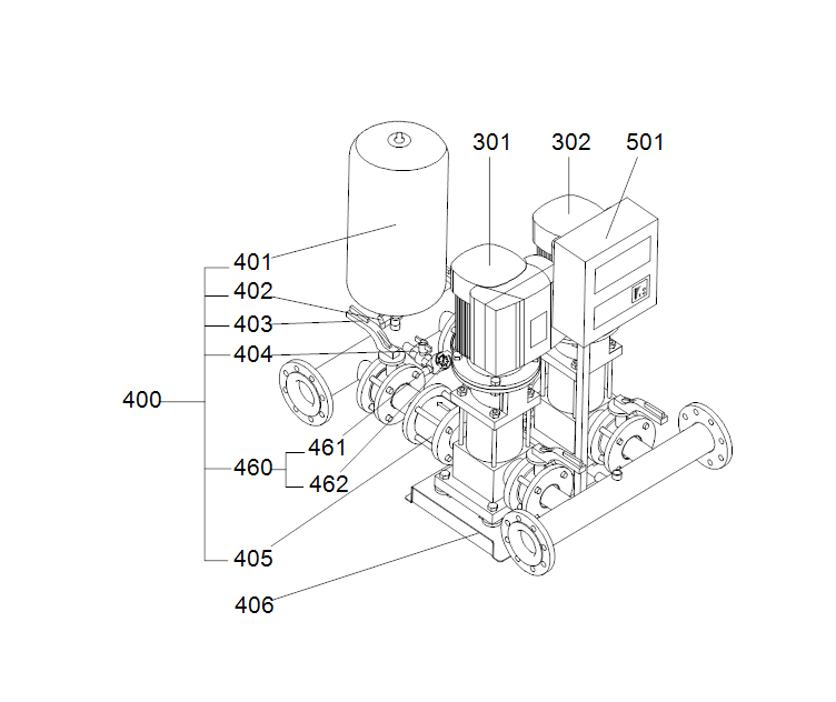 GRUNDFOS Druckerhöhungsanlage HYDRO MULTI-E 2 CRIE 15-5 Art. 96152315