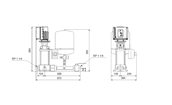 GRUNDFOS Druckerhöhungsanlage Hydro Solo-E CRE 5-12 Art. 91048902