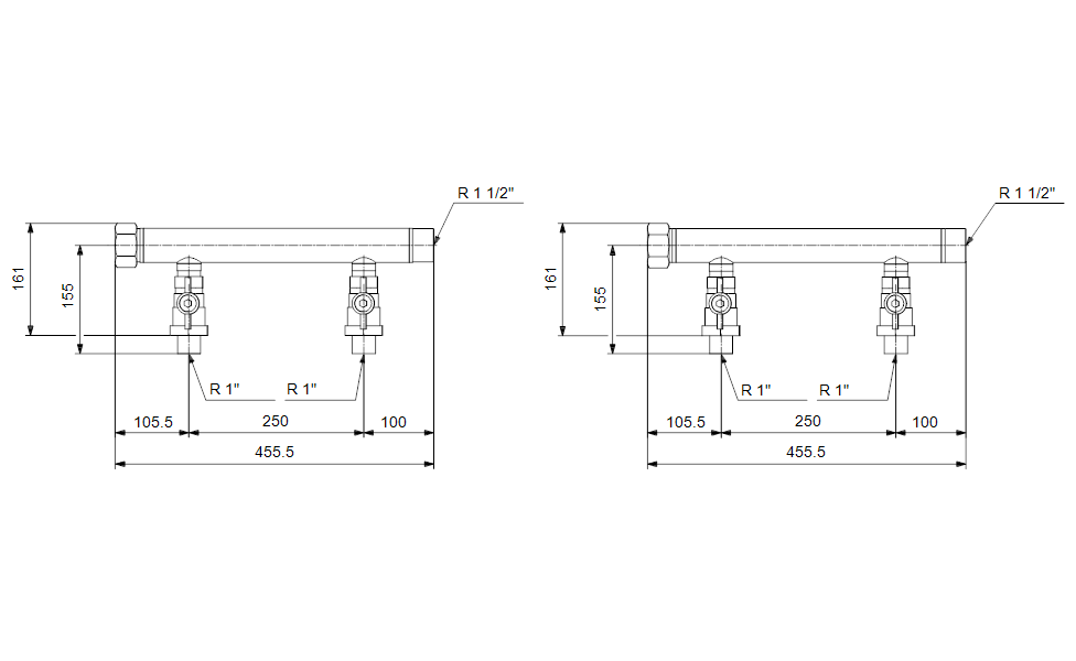 GRUNDFOS Druckerhöhungsanlage CMBE Twin manifold set Art. 99229422