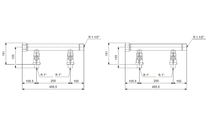 GRUNDFOS Druckerhöhungsanlage CMBE Twin manifold set Art. 99229422