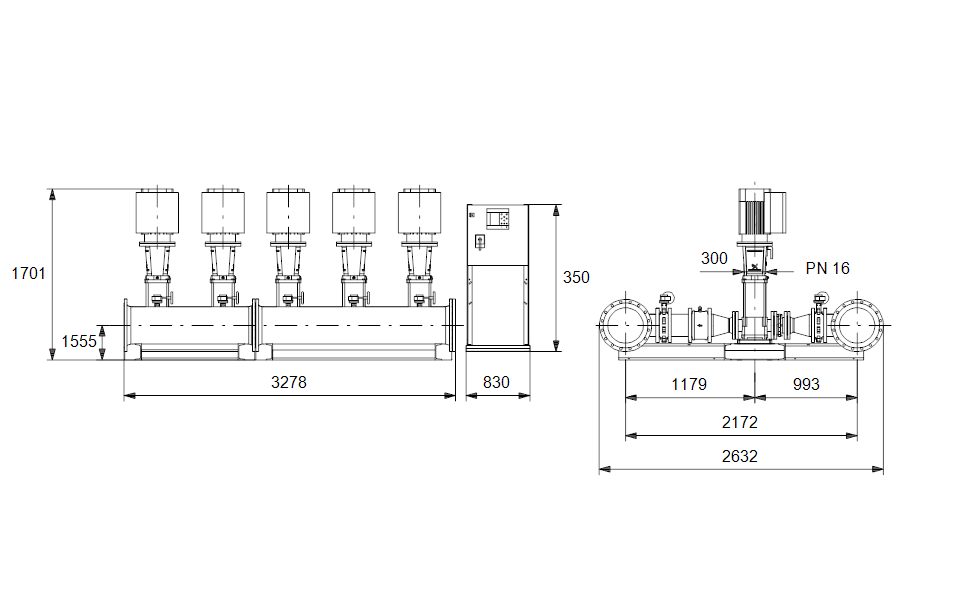 GRUNDFOS Druckerhöhungsanlage Hydro MPC-E 5 CRE120-2 Art. 96940996