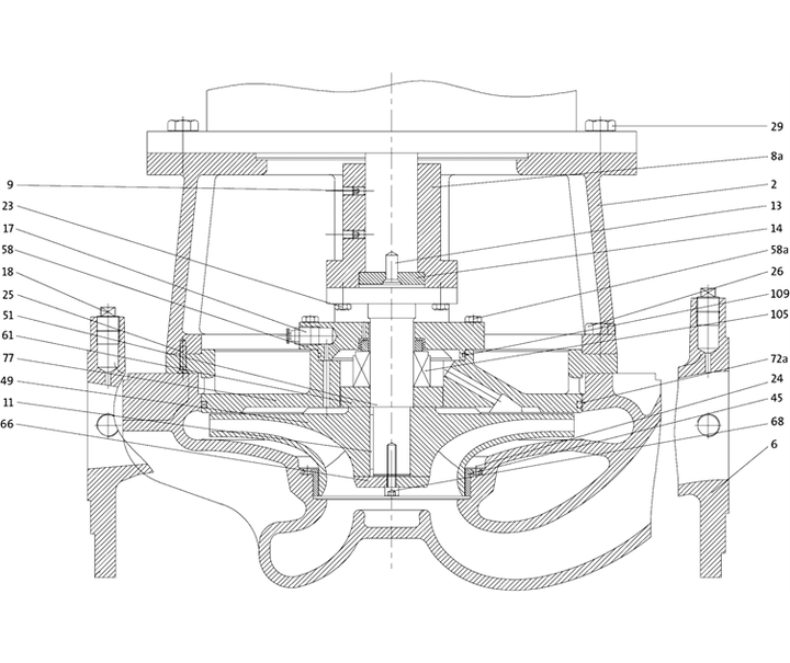 GRUNDFOS Einstufige Inlinepumpe TP 250-280/4 A-F-A-GQQE Art. 96162307