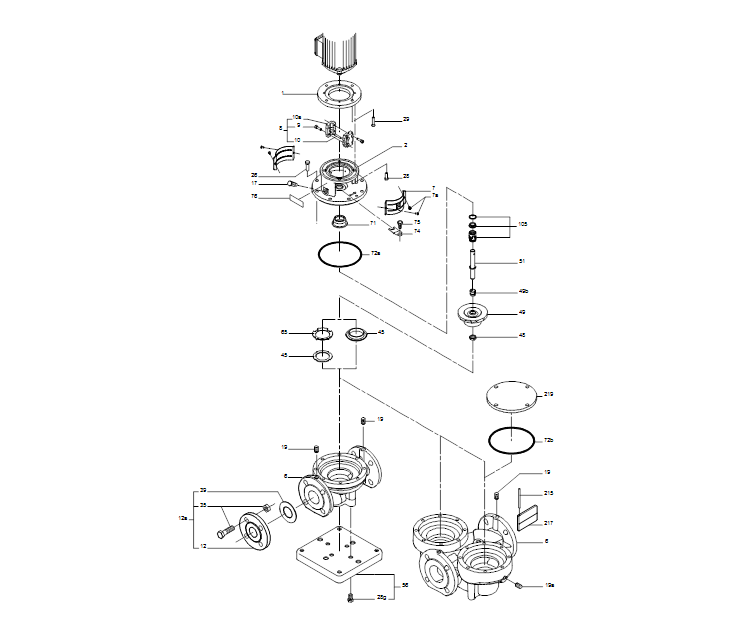 GRUNDFOS Einstufige Inlinepumpe TPED 40-230/2 A-F-A-RUUE Art. 96276140