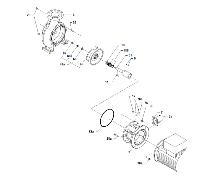 GRUNDFOS Eintauchpumpe Für Werkzeugmaschine MTB 65-160/171 Art. 96580750