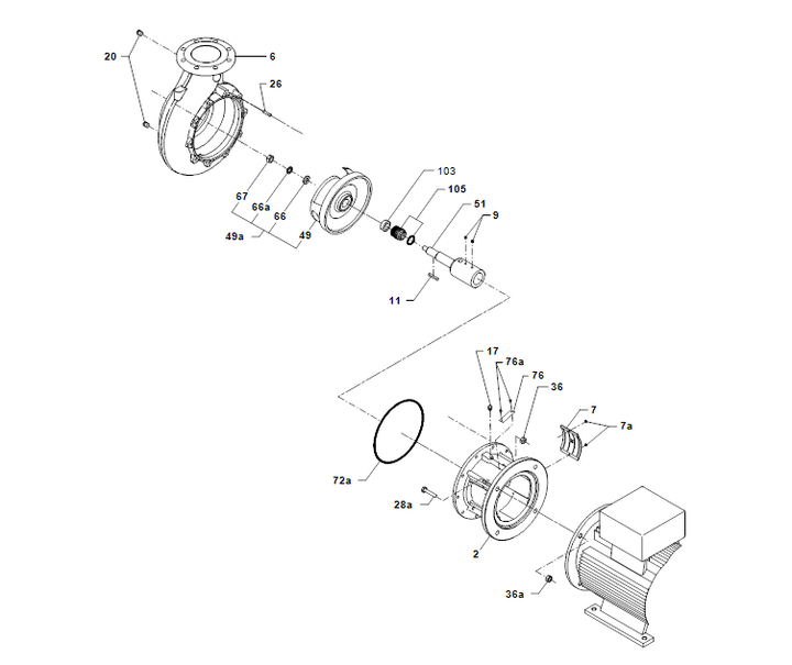 GRUNDFOS Eintauchpumpe Für Werkzeugmaschine MTB 65-200/183 Art. 96580751