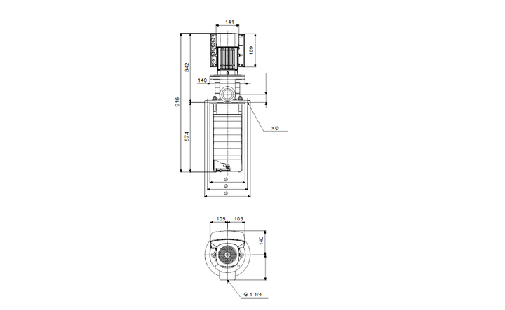 GRUNDFOS Eintauchpumpe MTRE 1S-25/25 A-W-A-HUUV Art. 96520287