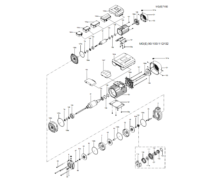 GRUNDFOS Mehrstufige Blockpumpe CME 10-3 A-R-A-E-AQQE Art. 97516742