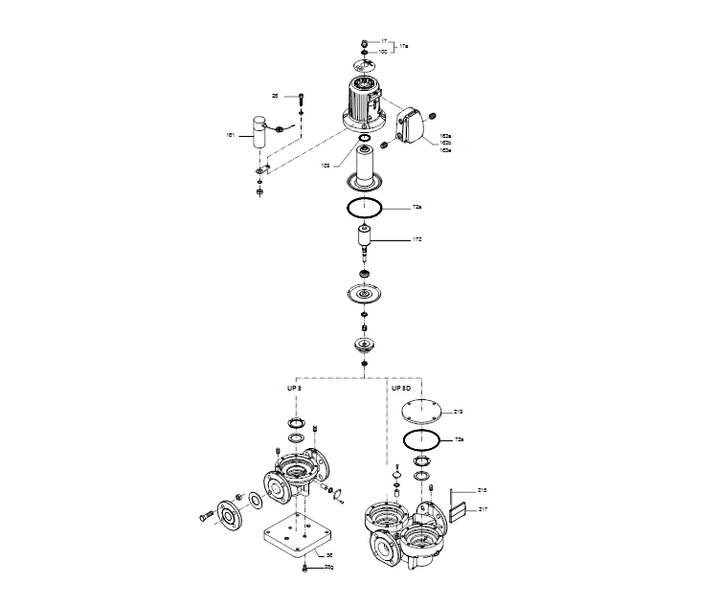 GRUNDFOS Nassläufer-Umwälzpumpe UPS 40-60/2 F 250 Art. 96401915