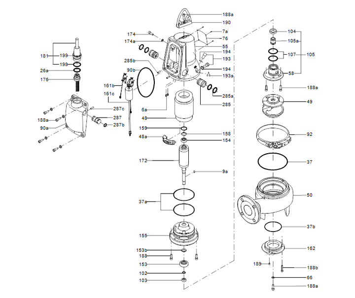 GRUNDFOS Tauchmotorpumpe SL1.50.65 .11.E.2.1.502 Art. 96878454