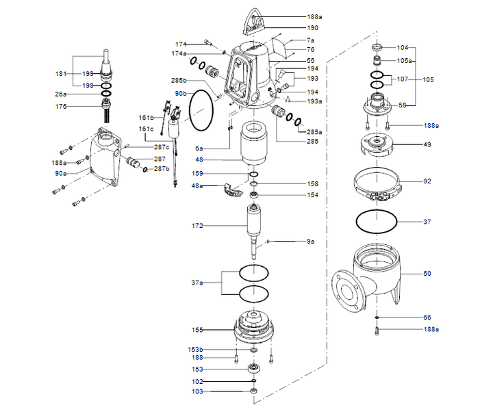 GRUNDFOS Tauchmotorpumpe SLV.65.65 .09.E.2.1.502 Art. 96878474