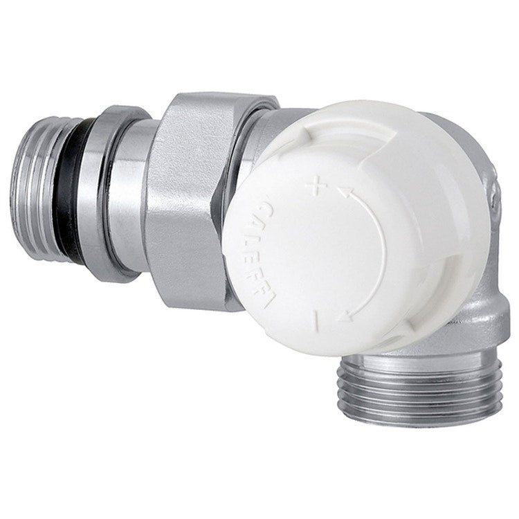 Caleffi Rücklaufverschraubung Doppelwinkel, Ausführung links für Kupfer- oder Kunststoffrohr 1/2" 226452