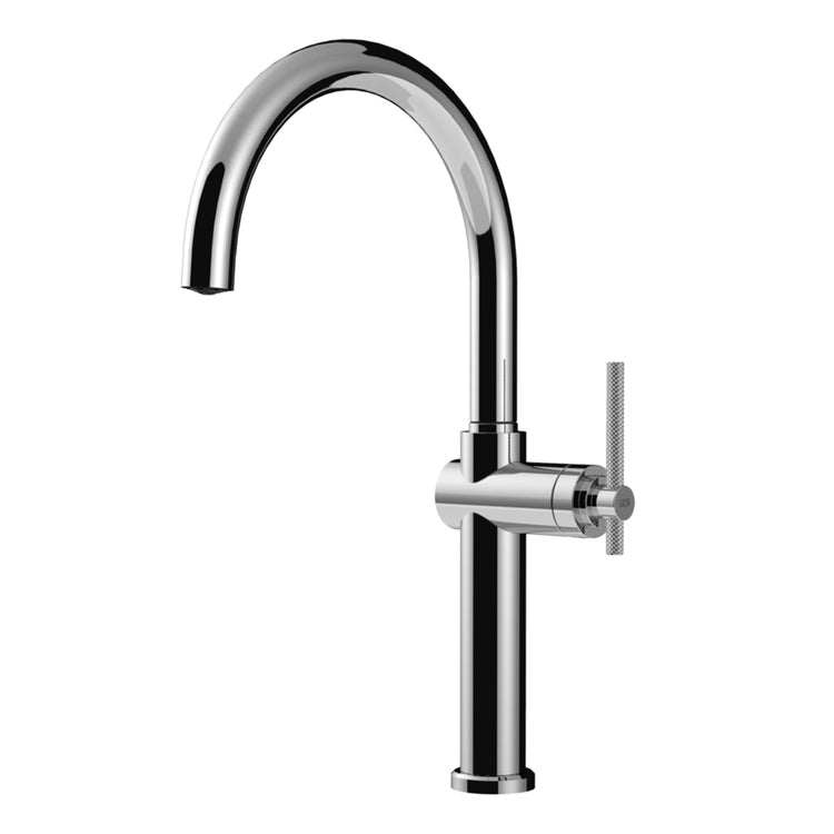 Gessi Mischbatterie H. 43 cm für Spüle, Einhebel, mit schwenkbarer Auslauf, Chromfinish HABITO 60670#031