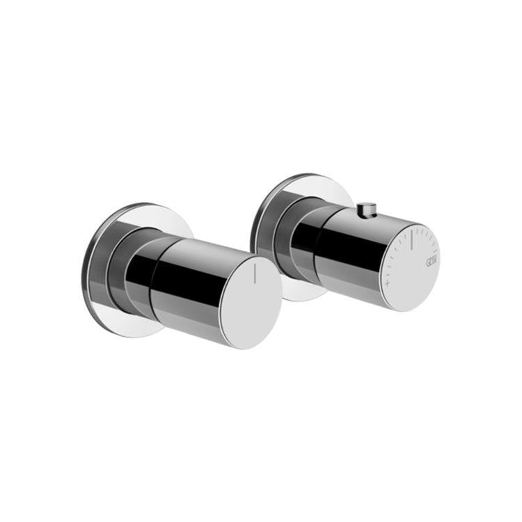 Gessi Thermostat-Duscharmatur wandmontiert 2-Wege, Chromoberfläche HABITO 70034#031