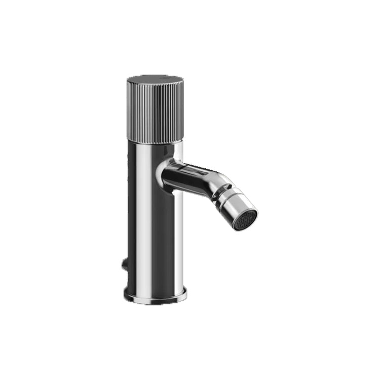 Gessi Bidetmischer mit Ablauf und Anschlussflex, Chromoberfläche HABITO RIGATO 70507#031