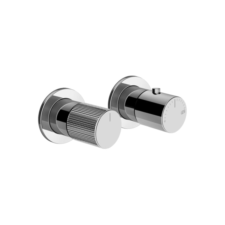 Gessi Thermostat-Duschmischer, wandmontiert, 2-Wege, ohne Einbaukörper, Chromoberfläche HABITO RIGATO 70534#031