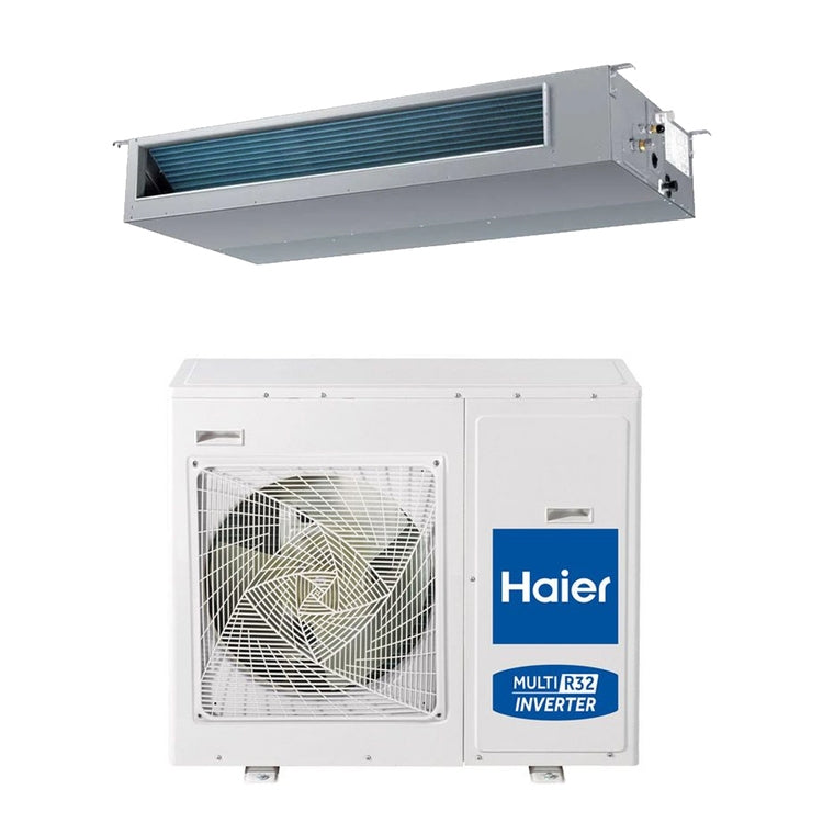 Haier Monosplit-Klimagerät Kanalgerät mittlere Pressung, Inverter, WLAN – Außengerät einphasig 14 kW, Innengerät 48000 BTU 1U140S2SN2FA+AD140S2SM9FA(H)